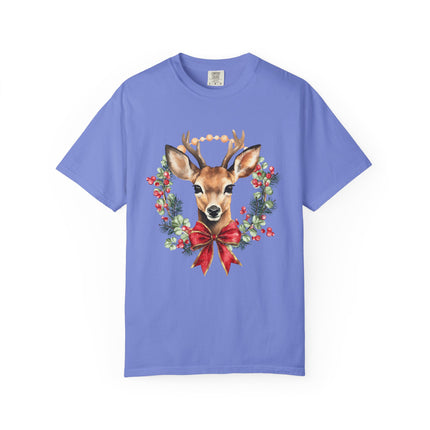 Rustic Reindeer Wreath Tee