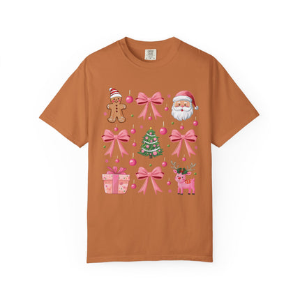 Pink Christmas Icons Tee
