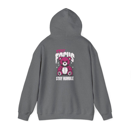 Stay Focus Stay Humble Bear Hoodie