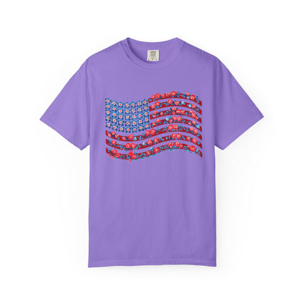 Floral Flag Waves Tee