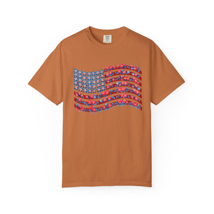 Floral Flag Waves Tee