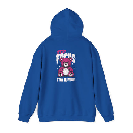 Stay Focus Stay Humble Bear Hoodie