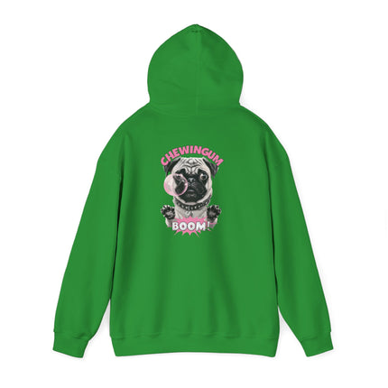 Pug Chewing Gum Boom Hoodie