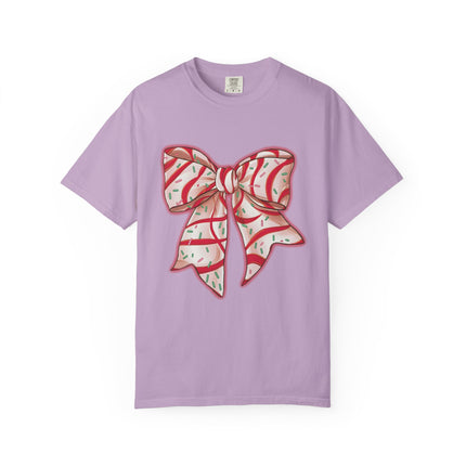 Candy Ribbon Christmas Bow Tee