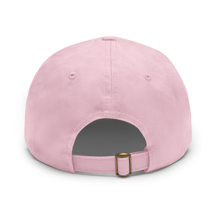 Never Look Back Leather Patch Dad Hat