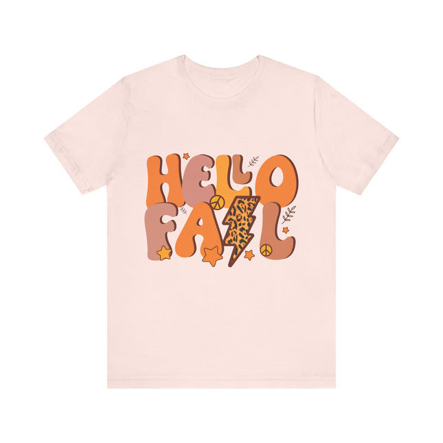 Hello Fall Leopard Bolt Tee
