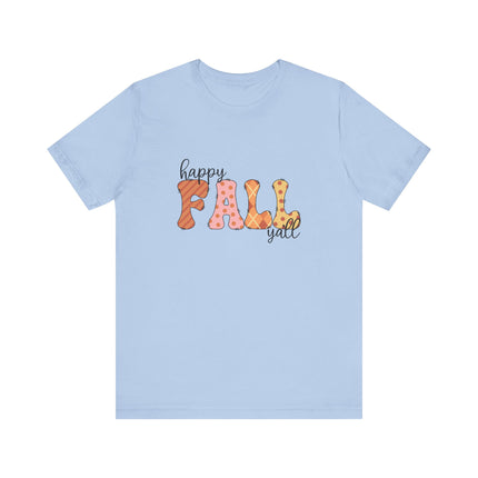 Happy Fall Y’all Patchwork Tee