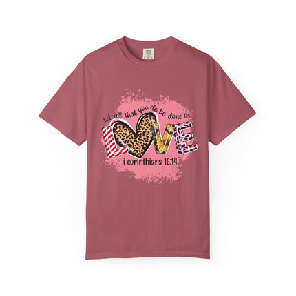 Let Love Be Your Guide Bible Verse Tee