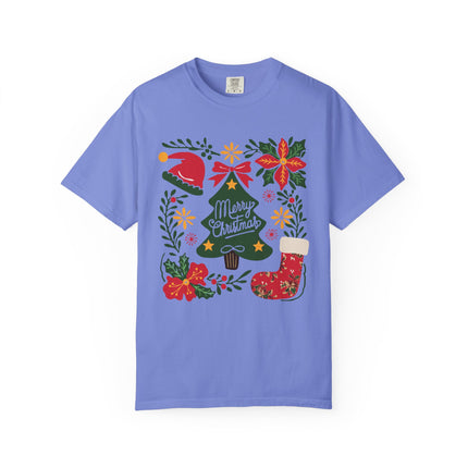 Floral Christmas Charm Tee