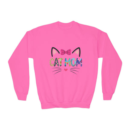 Cat Mom Youth Sweatshirt