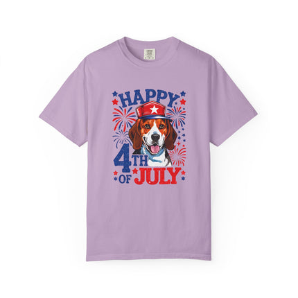 Beagle Fireworks 4th of July Tee