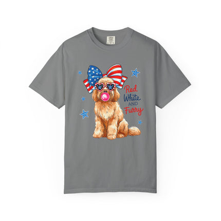 Red, White & Furry Tee