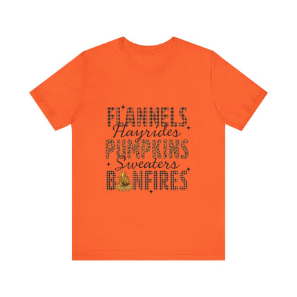 Fall Checklist Bonfire Tee