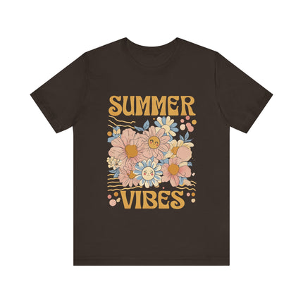Smiley Floral Summer Vibes Tee