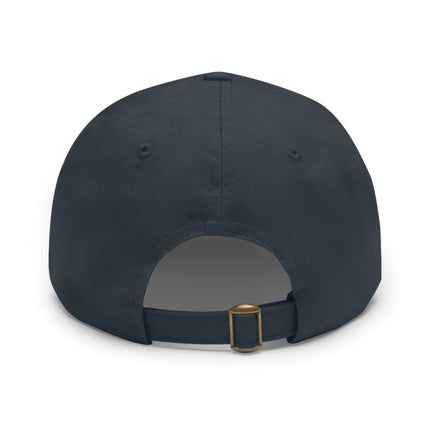 Never Look Back Leather Patch Dad Hat