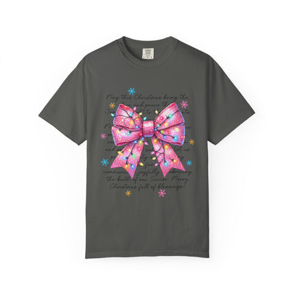 Pink Blessings Christmas Tee