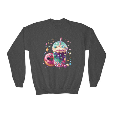 Bubble Tea & Donut Youth Sweatshirt