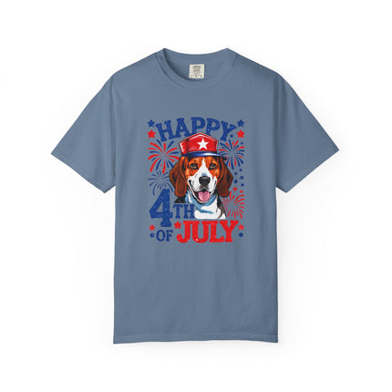Beagle Fireworks 4th of July Tee