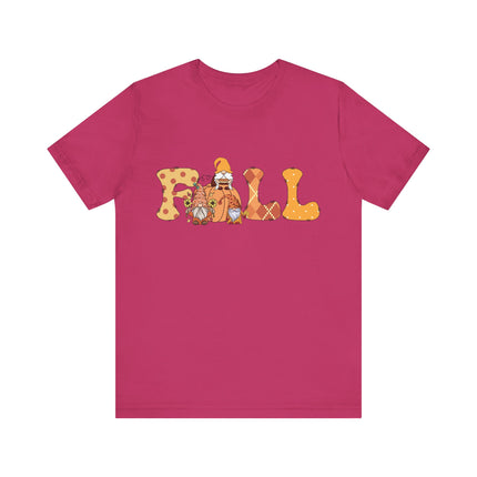 Fall Gnomes Letter Tee