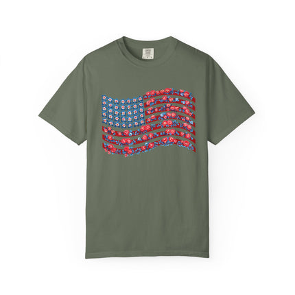 Floral Flag Waves Tee