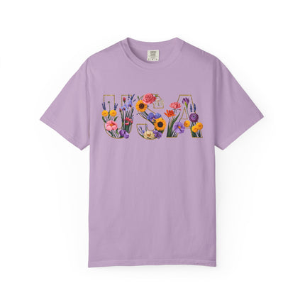 Floral Freedom USA Tee