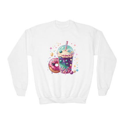 Bubble Tea & Donut Youth Sweatshirt
