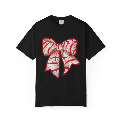 Candy Ribbon Christmas Bow Tee