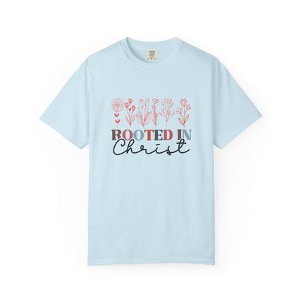 Rooted in Christ Floral Tee