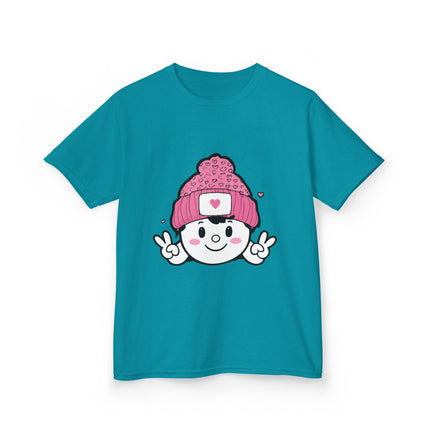 Peace & Hearts Beanie Kids T-Shirt