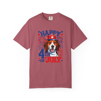 Beagle Fireworks 4th of July Tee