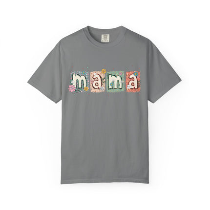 Floral Block Mama Tee