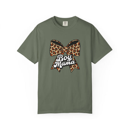 Boy Mama Leopard Bow Tee