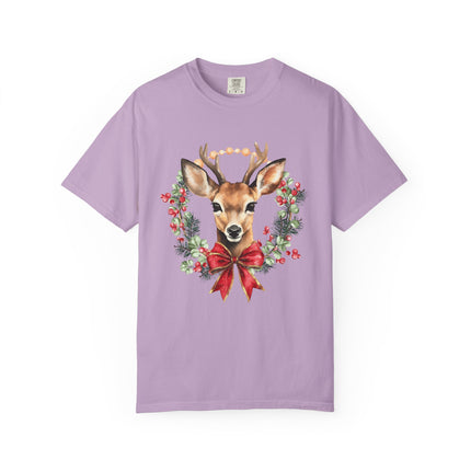 Rustic Reindeer Wreath Tee