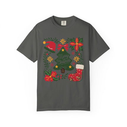 Floral Christmas Charm Tee