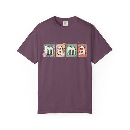 Floral Block Mama Tee