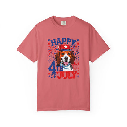 Beagle Fireworks 4th of July Tee