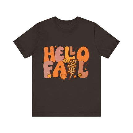 Hello Fall Leopard Bolt Tee