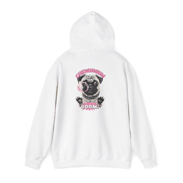 Pug Chewing Gum Boom Hoodie