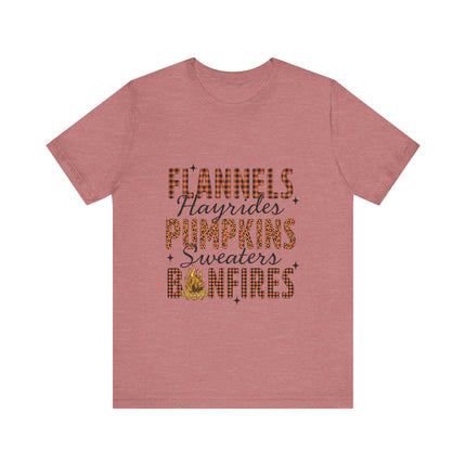 Fall Checklist Bonfire Tee