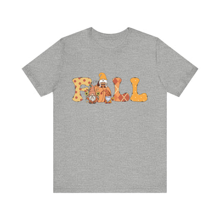 Fall Gnomes Letter Tee