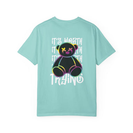 Worth Trying Neon Teddy Tee