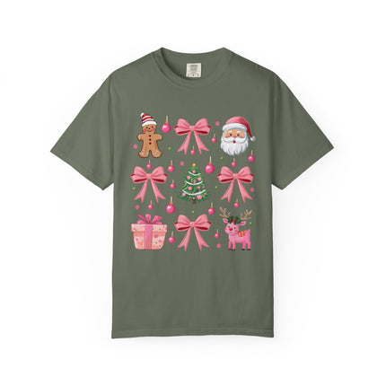 Pink Christmas Icons Tee