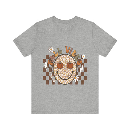 Leopard Smiley Fall Vibes Tee