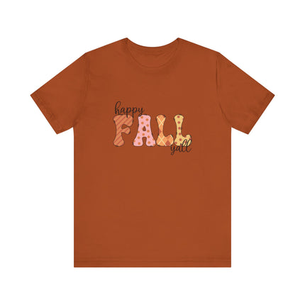 Happy Fall Y’all Patchwork Tee