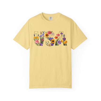 Floral Freedom USA Tee