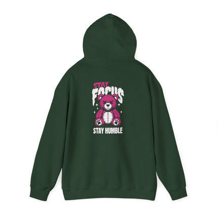 Stay Focus Stay Humble Bear Hoodie