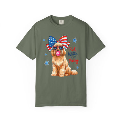 Red, White & Furry Tee