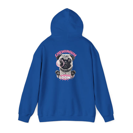 Pug Chewing Gum Boom Hoodie