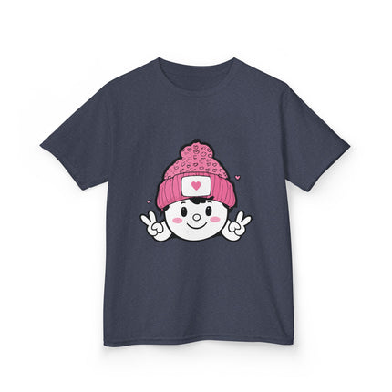 Peace & Hearts Beanie Kids T-Shirt