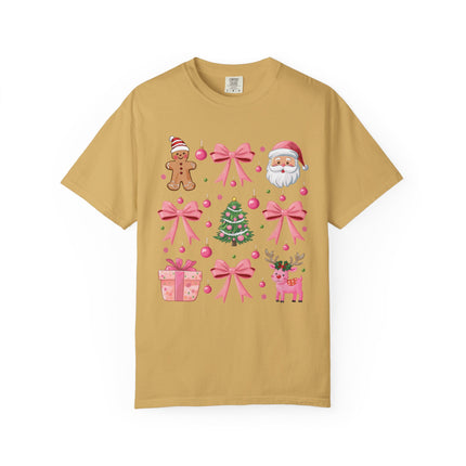 Pink Christmas Icons Tee